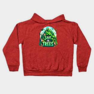 Guardians of the Forest save the trees Kids Hoodie